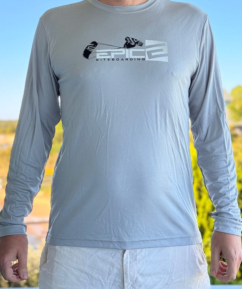 Silver Sport Performance Long Sleeve T-Shirt